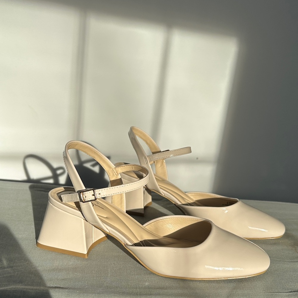 Jessica Simpson Cream Block Heels